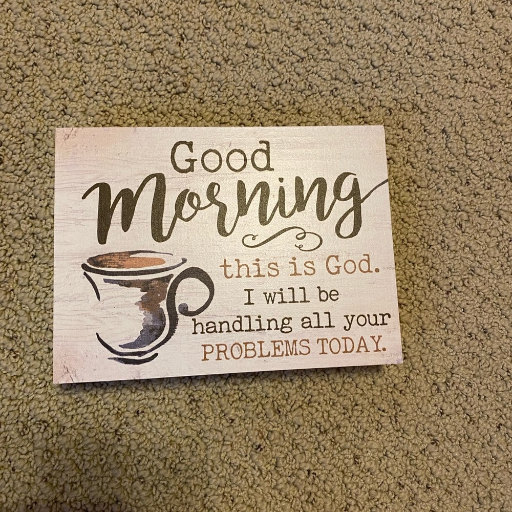 Wooden sign